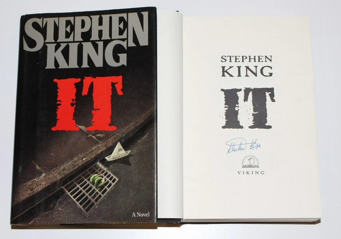 STEPHEN KING SIGNED 'IT' 1st/1st FIRST EDITION PRINTING HARDCOVER HC BOOK AUTHOR (1 of 16)
