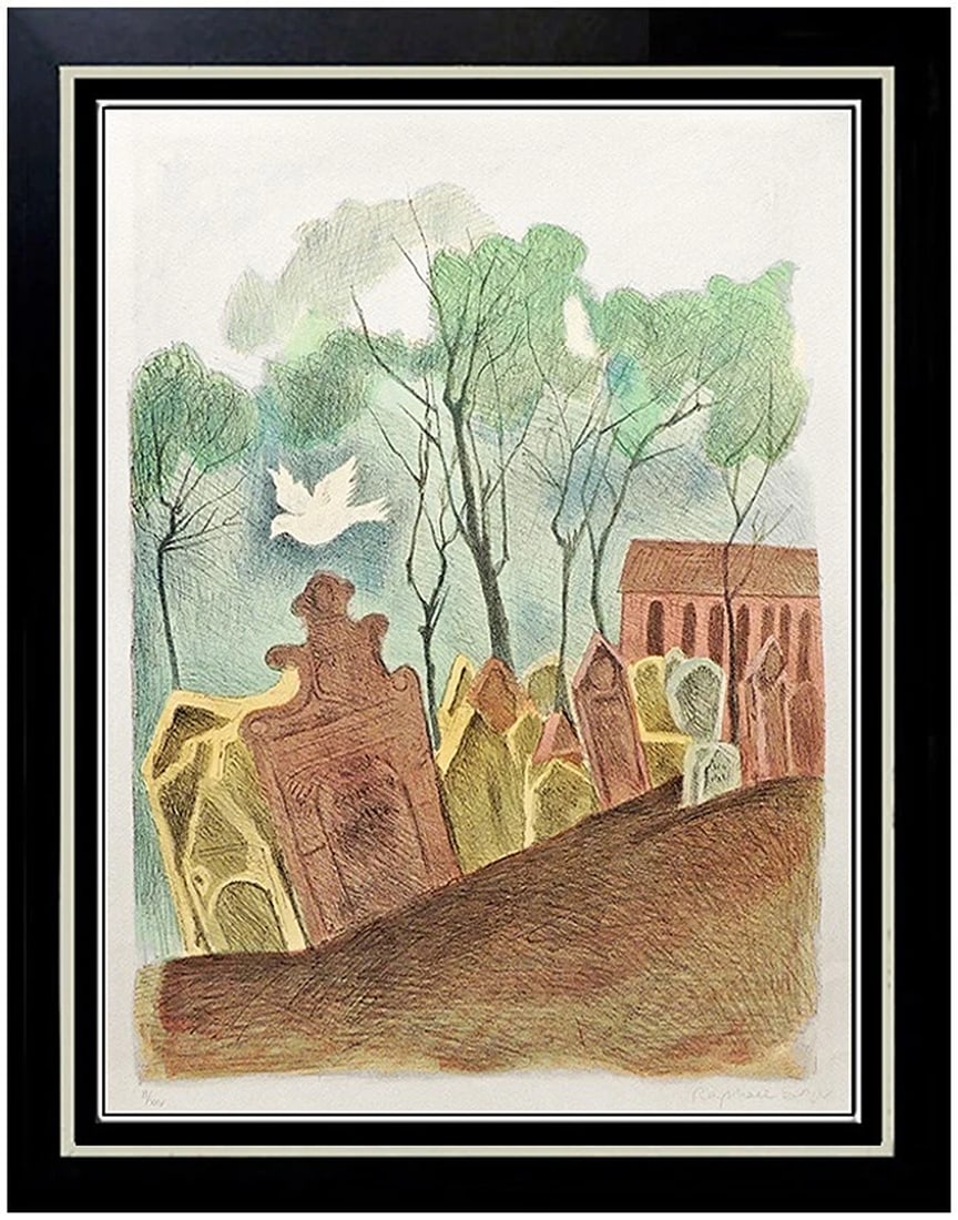 Raphael SOYER SIGNED Gentleman From Cracow Portfolio DELUXE Color Lithograph (1 of 4)