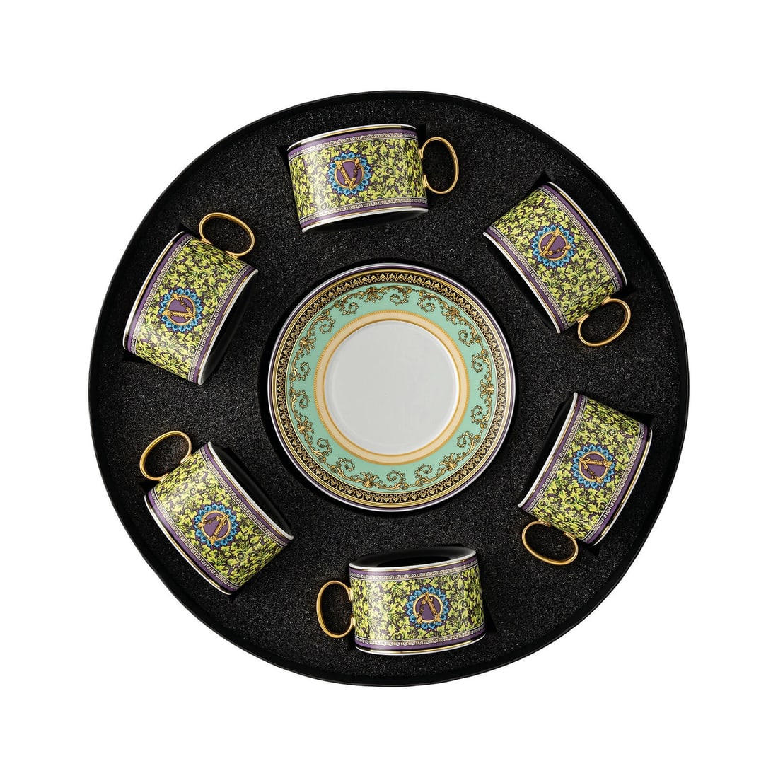 Versace Rosenthal Barocco Mosaic Set 6 Pcs Tea Cup with Saucer -Official Versace (1 of 3)
