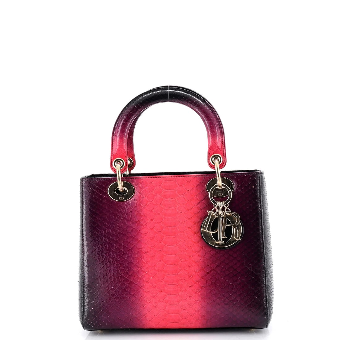 Christian Dior Lady Dior Bag Python Medium (1 of 6)