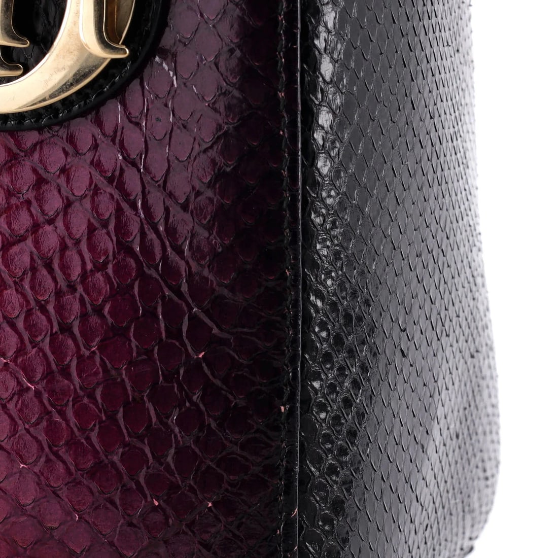 Christian Dior Lady Dior Bag Python Medium - 6