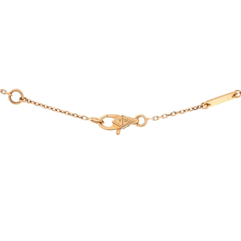 Van Cleef & Arpels Sweet Alhambra Heart Pendant Necklace 18K Rose Gold - 4