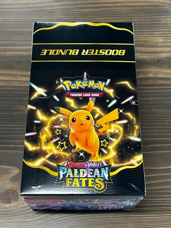 Pokemon TCG Paldean Fates (SV4.5) BOOSTER BUNDLE DISPLAY BOX Sealed 10 Bundles: Condition: New/Factory Sealed: A brand-new, unused, unopened, undamaged item (including handmade items). See the seller's listing for full details. ,Convention/Event: AlienCon,Attribute/MTG:Color: Bla