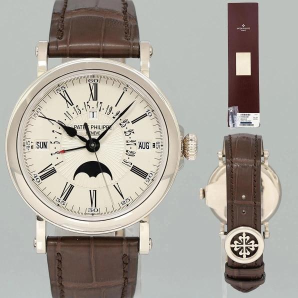 MINT Patek Philippe 5159G White Gold Perpetual Calendar 39mm Moonphase Watch Box (1 of 7)