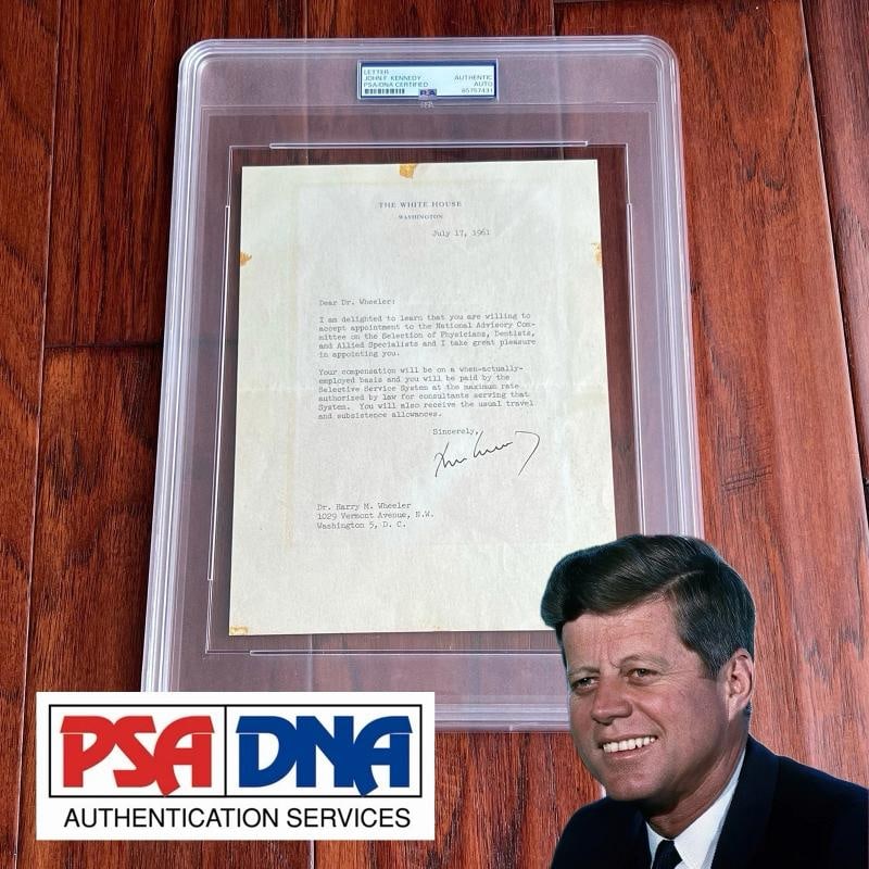 JOHN F. KENNEDY (JFK) Signed Typed Letter Dated 7/17/1961 (PSA): Condition: Used: An item that has been used previously. See the sellerÃ¢â‚¬â„¢s listing for full details and description of any imperfections. ,Industry: