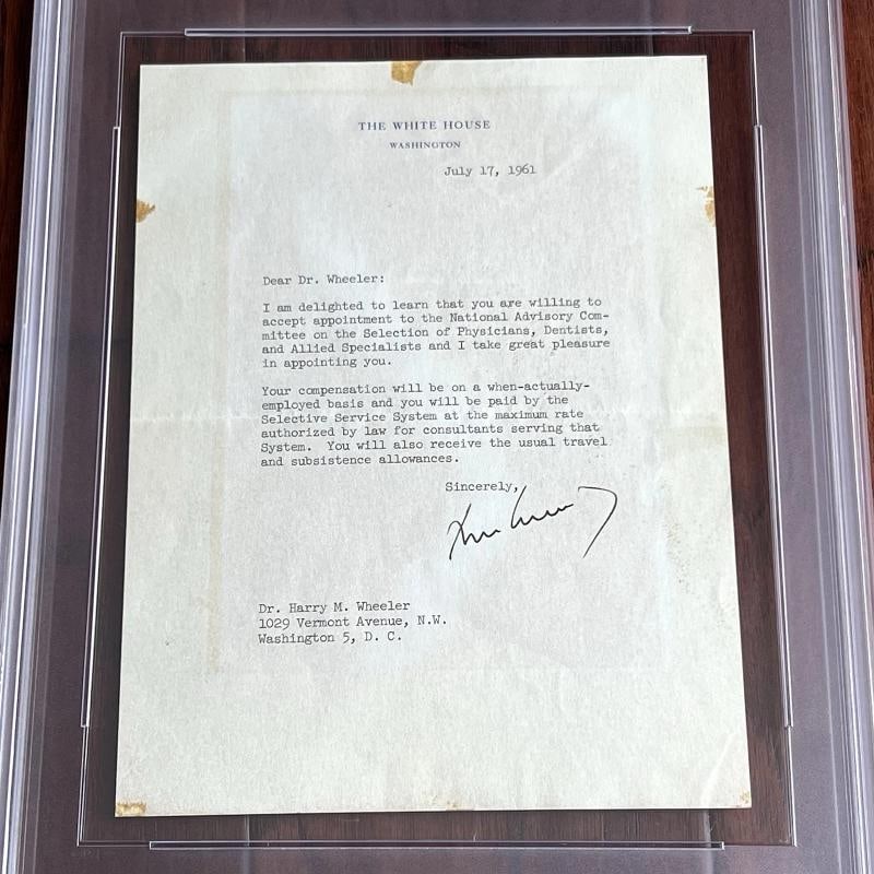 JOHN F. KENNEDY (JFK) Signed Typed Letter Dated 7/17/1961 (PSA) - 6