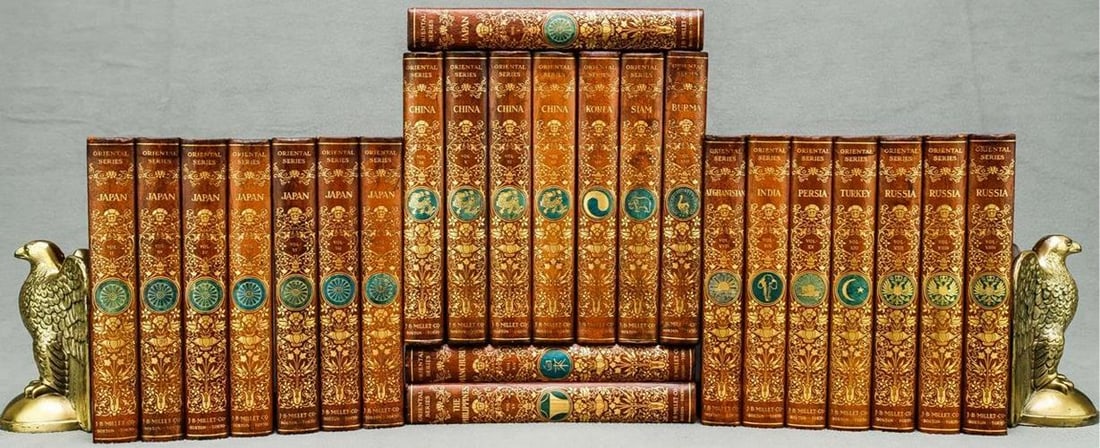 1902 Oriental Series China Russia #20/200 Limited 24 Vol Leather Illustrated 10" - 2