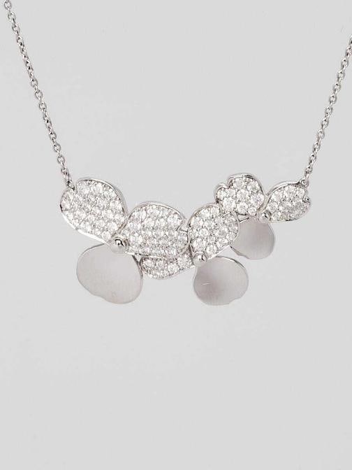 Tiffany & Co. Platinum and Diamond Paper Flowers Necklace (1 of 5)
