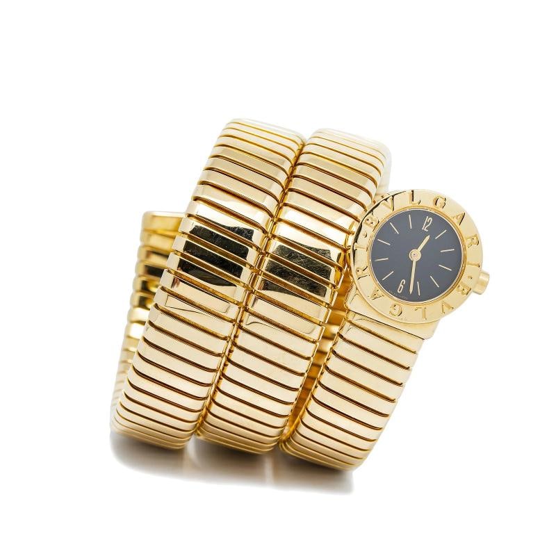 Bvlgari Serpenti BB191T Complete 18k Yellow Gold Black Dial Quartz Ladies' 19mm: Condition: Pre-owned - Good: This item has been gently used but is in good condition. It might have a few signs of wear, like light scratches or tarnishing. All imperfections should be shown and descr