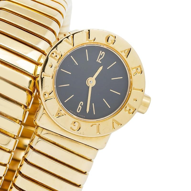 Bvlgari Serpenti BB191T Complete 18k Yellow Gold Black Dial Quartz Ladies' 19mm - 2