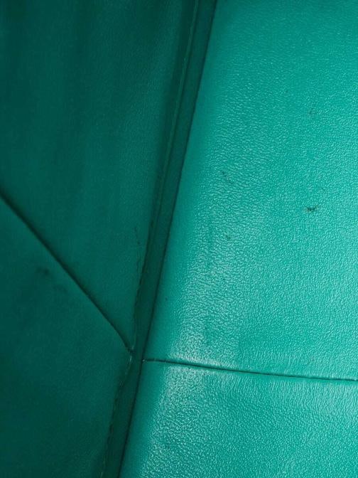 Chanel Green Quilted Lambskin Leather Classic Jumbo Double Flap Bag - 11