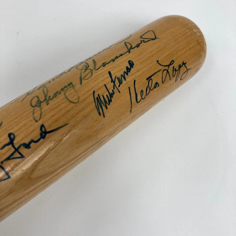 Mickey Mantle New York Yankees Legends Multi Signed Baseball Bat Beckett COA - 6
