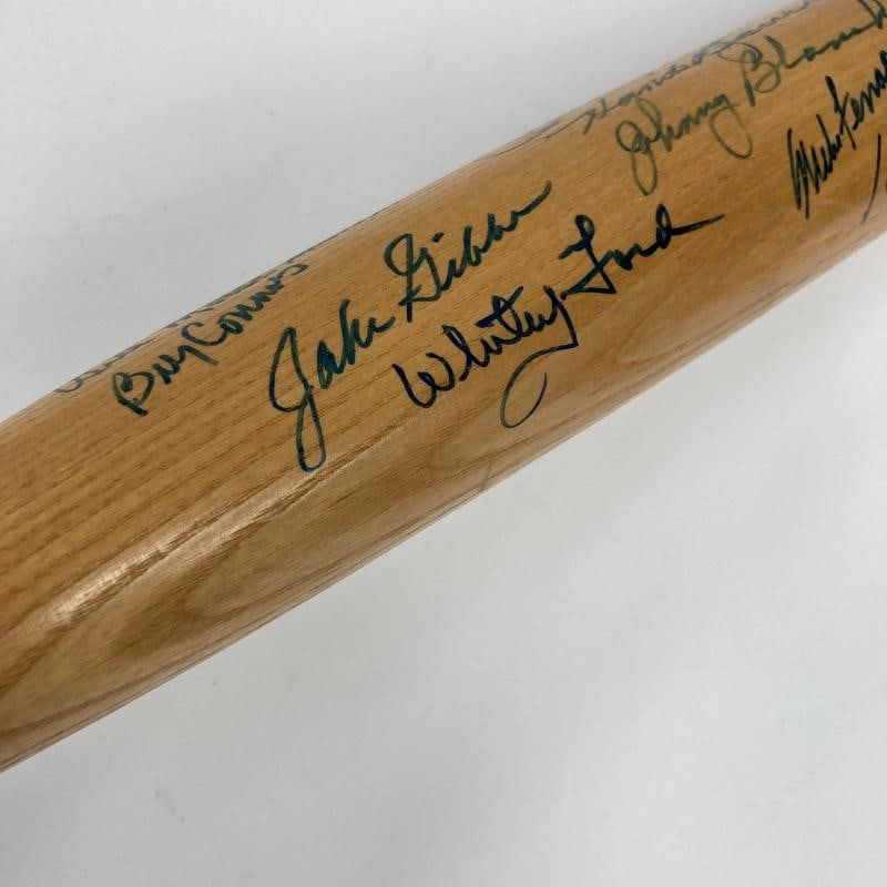 Mickey Mantle New York Yankees Legends Multi Signed Baseball Bat Beckett COA - 8