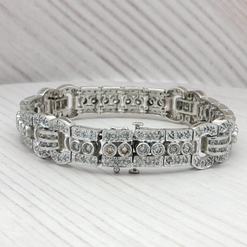 Diamond Bracelet in 14K White Gold - 4