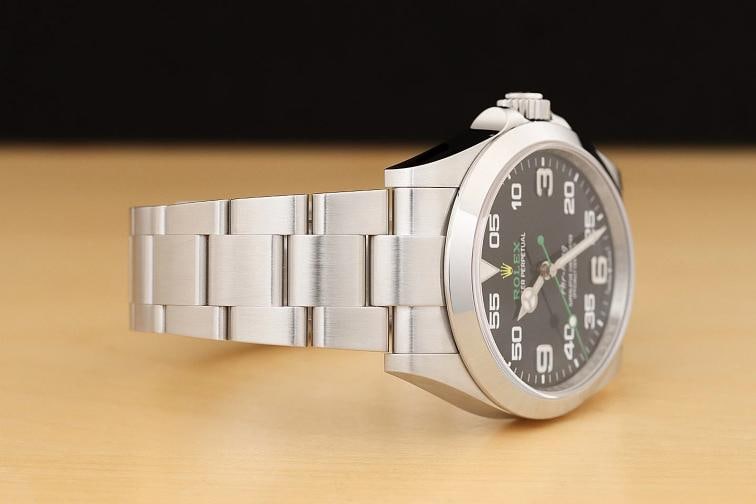 2024 NEW CARD ROLEX AIR-KING 126900 GREEN BLACK DIAL STEEL OYSTER 40MM WATCH - 9