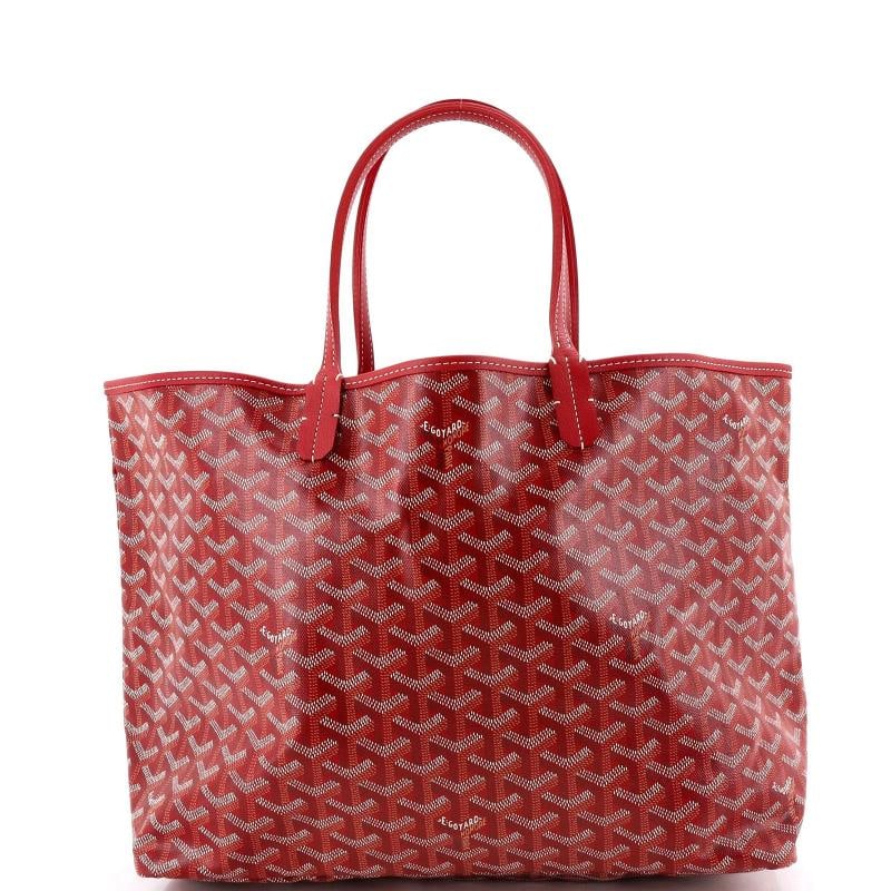 Goyard Saint Louis Tote Coated Canvas PM: Accessories: Dust Bag, Pochette Measurements: Handle Drop 7.5", Height 11", Width 13", Depth 6", Strap Drop None". Condition: Pre-owned - Excellent,Brand: Goyard,Exterior Material: Canvas