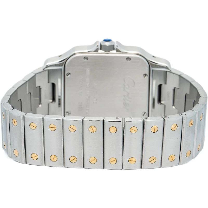 Cartier Santos 2823 W20099C4 w/Card 18k YG Two Tone White Dial Auto Watch 40mm - 5