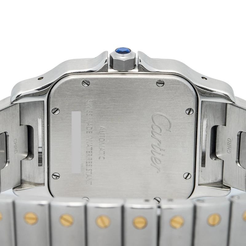 Cartier Santos 2823 W20099C4 w/Card 18k YG Two Tone White Dial Auto Watch 40mm - 6