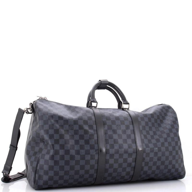 Louis Vuitton Keepall Bandouliere Bag Damier Cobalt 55 - 2