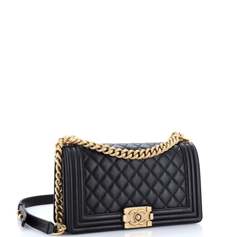Chanel Boy Flap Bag Quilted Calfskin Old Medium - 2