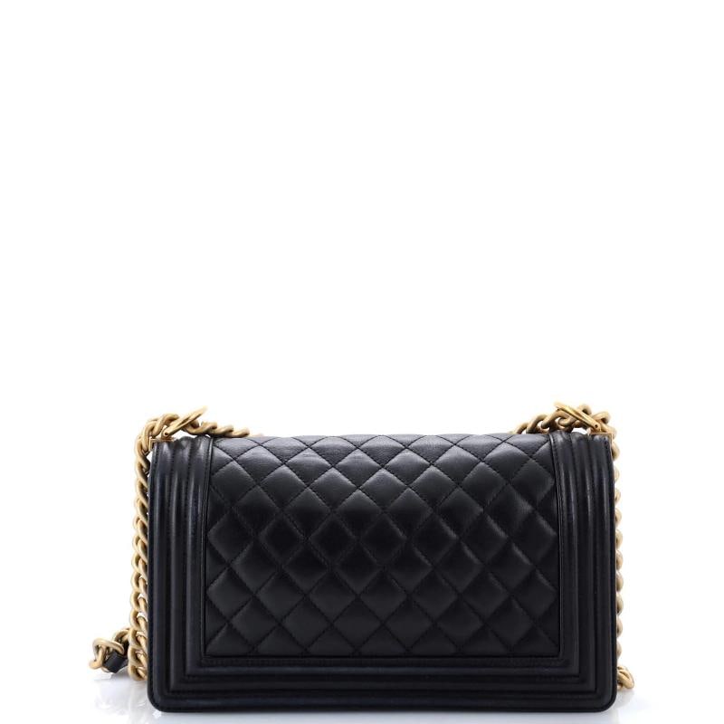 Chanel Boy Flap Bag Quilted Calfskin Old Medium - 3