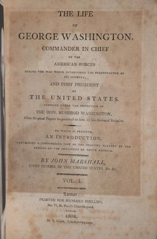 1804 The Life of George Washington John Marshall 1st London Edition Engravings - 7