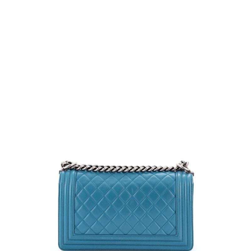 Chanel Boy Flap Bag Quilted Lambskin Old Medium - 3