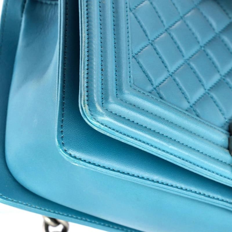 Chanel Boy Flap Bag Quilted Lambskin Old Medium - 7