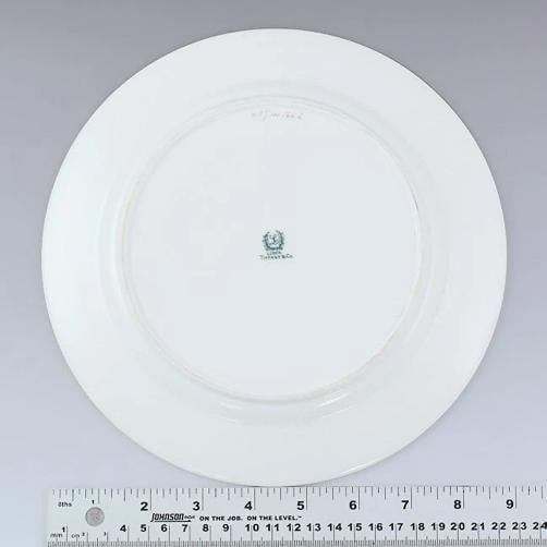 Great set 9 Tiffany & Co Lenox White Cream Gilded Luncheon Plates - 4