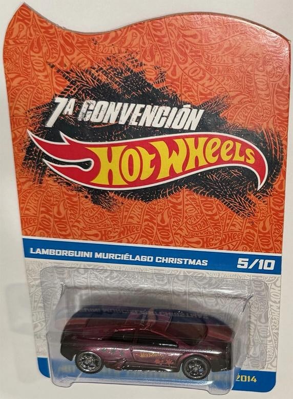Lambo Murcielago Hot Wheels 2014 Mexico Convention 5/10 EXTREAMLY RARE Christmas - 2