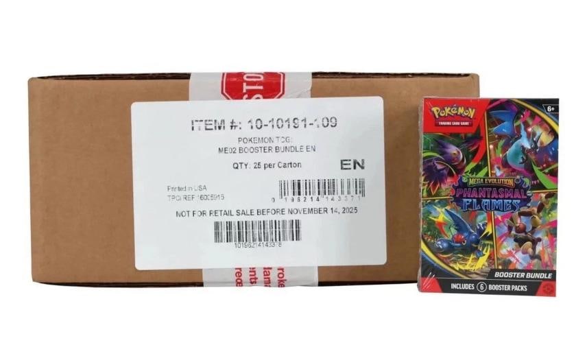 Pokemon Phantasmal Flames (ME02) Booster Bundle Factory Sealed CASE! 25 Bundles - 2