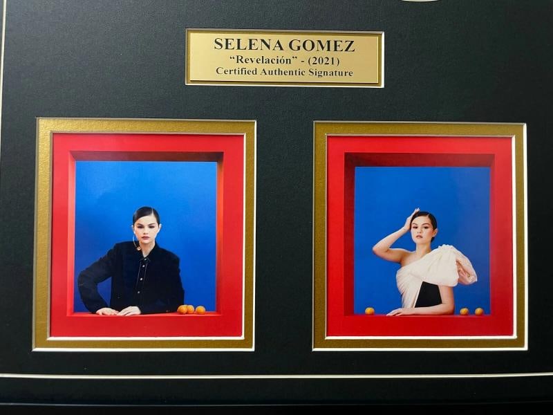 Selena Gomez Autographed Revelacion CD Album Framed Collage PSA/DNA Signed - 5