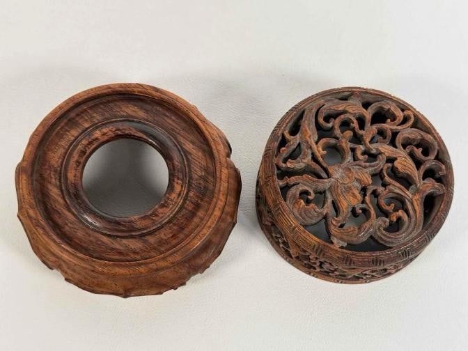 Antique 17thC Chinese Ming Dynasty Wucai Painted Fenghuang Porcelain Jar Pot - 18