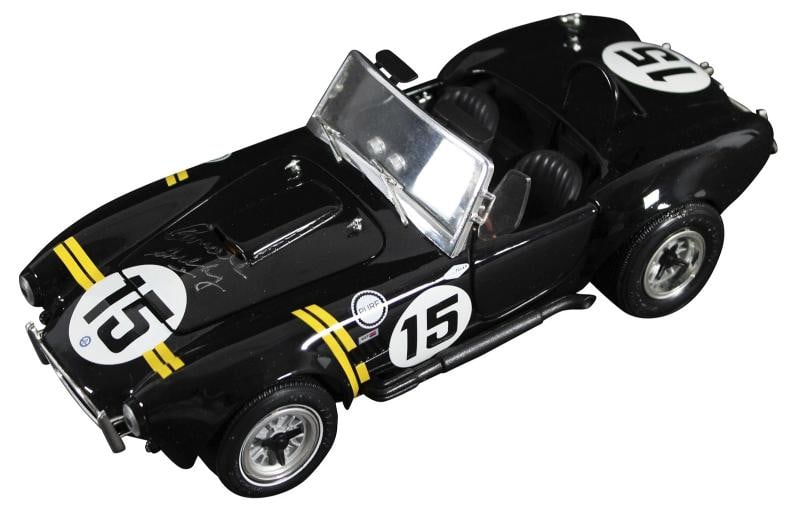 Carroll Shelby Signed 1965 Shelby Cobra 427 1:18 Scale Die Cast Car BAS - 2