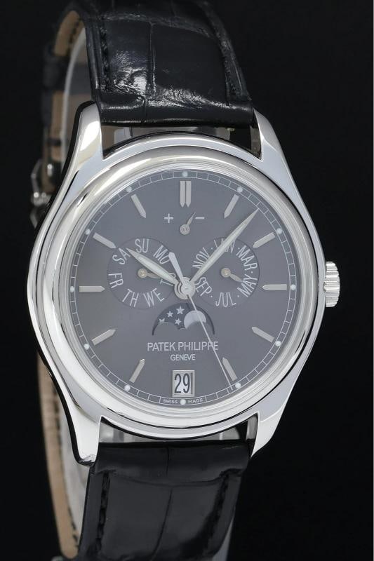MINT Patek Philippe 5146P Platinum Annual Calendar Moon Phase 39mm Grey Watch - 2