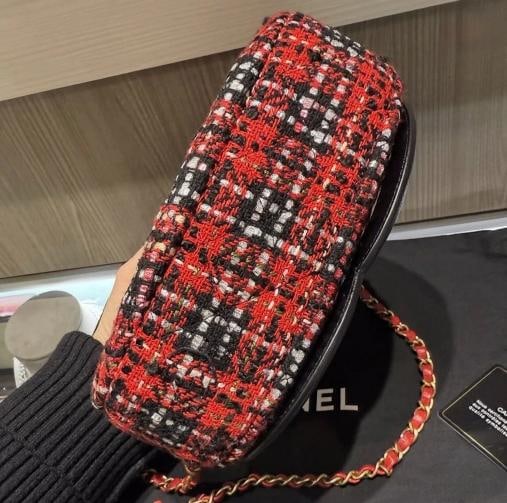 Chanel Oval Red Tweed Midnight Camera Bag MinaudiÃƒÂ¨re - 5