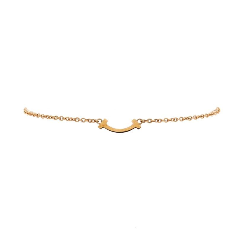 Tiffany & Co. T Smile Chain Bracelet 18K Yellow Gold Mini: Condition: Pre-owned - Good,Brand: Tiffany & Co.,Main Stone: Unknown,Metal: 18K Yellow Gold,Metal Purity: 18K,Style: Chain,Type: Bracelet,Color: Yellow Gold,Material: 18K Yellow Gold
