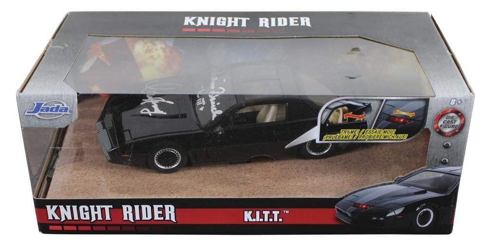 Hasselhoff & Daniels Knight Rider Signed 1:24 Die Cast Metal K.I.T.T. Car BAS - 7