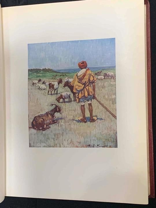 1904 Morocco Limited 1stEd Fine Leather Bound by Bayntun Color Plates Signed - 11