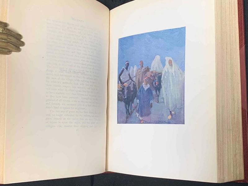 1904 Morocco Limited 1stEd Fine Leather Bound by Bayntun Color Plates Signed - 13