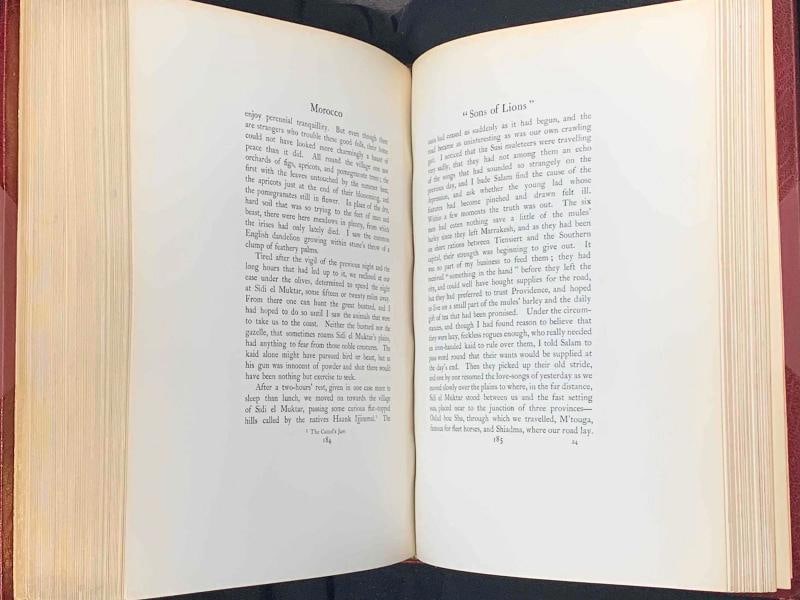 1904 Morocco Limited 1stEd Fine Leather Bound by Bayntun Color Plates Signed - 14