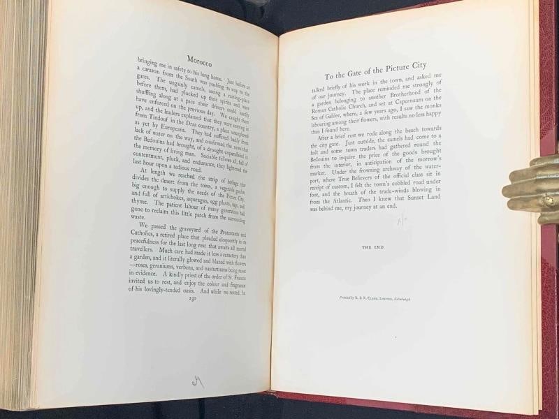 1904 Morocco Limited 1stEd Fine Leather Bound by Bayntun Color Plates Signed - 15