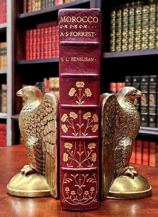 1904 Morocco Limited 1stEd Fine Leather Bound by Bayntun Color Plates Signed: Author: S.L. Bensusan,Binding: Leather,Language: English,Original/Facsimile: Original,Place of Publication: London,Publisher: Adam & Charles Black,Special Attributes: Limited Edition, Signed By