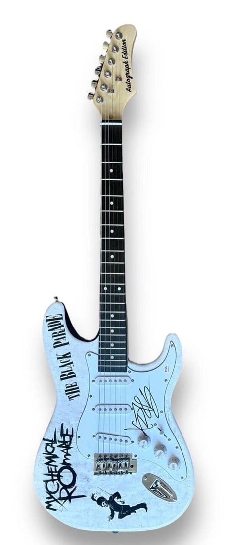 Gerard Way Signed Custom Guitar My Chemical Romance (JSA COA) - 3