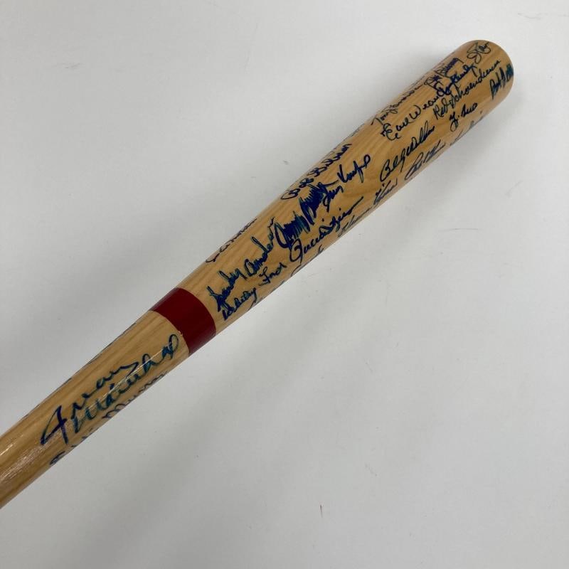 Hall Of Fame Multi Signed Baseball Bat 46 Sigs With Sandy Koufax Beckett COA - 10