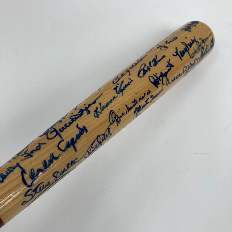 Hall Of Fame Multi Signed Baseball Bat 46 Sigs With Sandy Koufax Beckett COA - 13