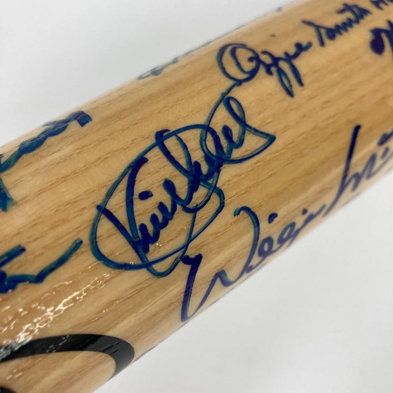 Hall Of Fame Multi Signed Baseball Bat 46 Sigs With Sandy Koufax Beckett COA - 15
