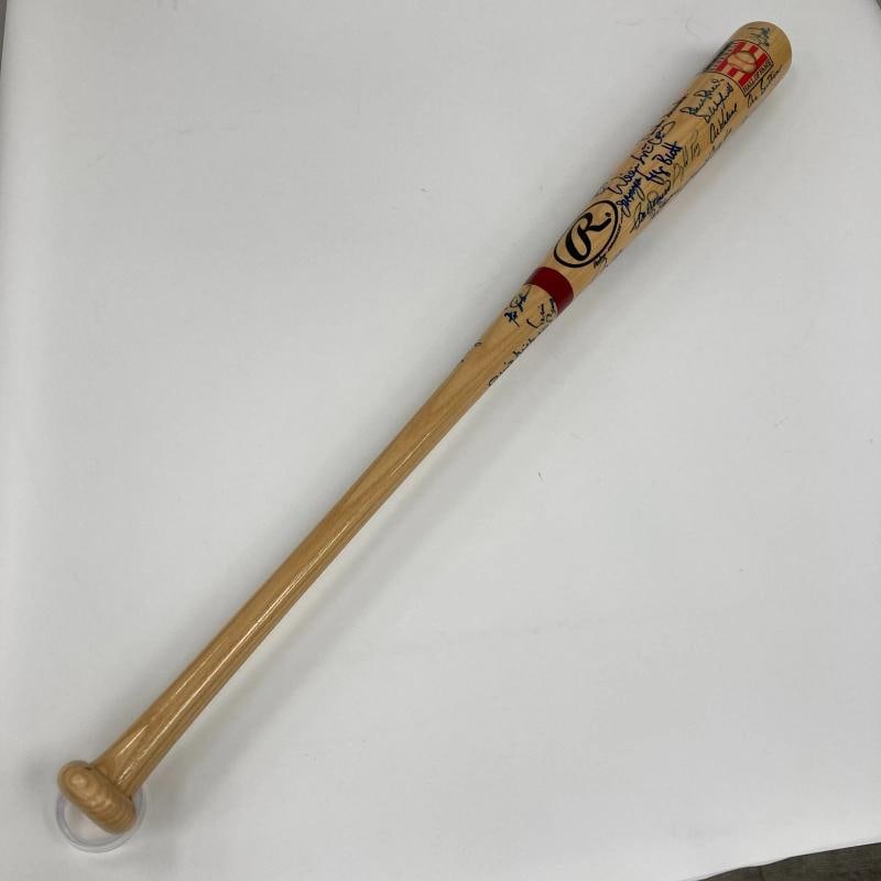 Hall Of Fame Multi Signed Baseball Bat 46 Sigs With Sandy Koufax Beckett COA - 3