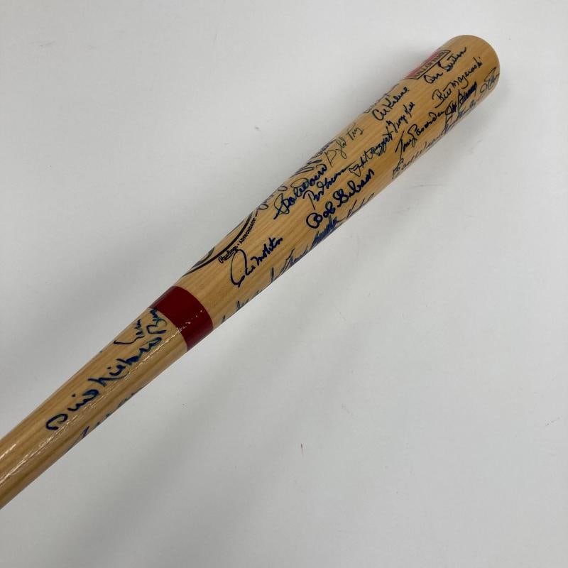 Hall Of Fame Multi Signed Baseball Bat 46 Sigs With Sandy Koufax Beckett COA - 8