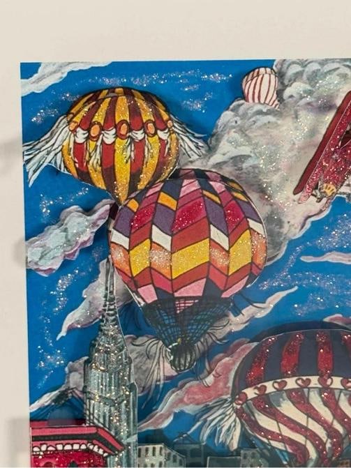 Vintage Charles Fazzino Fun Day NY New York 3D Pop Art Framed Artwork 57/475 - 10